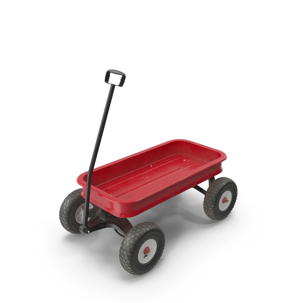 Red Steel Garden Cart PNG & PSD Images