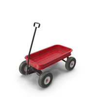 Red Steel Garden Cart PNG & PSD Images