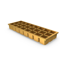 Ice Cube Tray Gold PNG & PSD Images