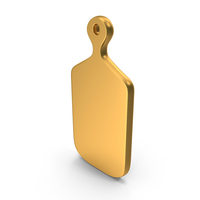 Wood Vegetable Chopping Board Icon Gold PNG & PSD Images