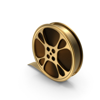 Gold Film Reel PNG & PSD Images