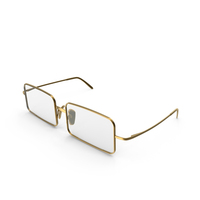 Gold Eyeglasses PNG & PSD Images
