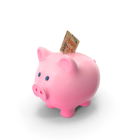 100 Singapore Dollar Folded Piggy Bank Save PNG & PSD Images