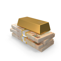 Gold Four Biscuits Singapore Dollar Lot Money PNG & PSD Images