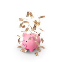 Piggy Bank Save Falling 100 Singapore Dollar PNG & PSD Images