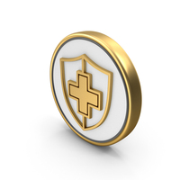 Secure Shield Medical Plus Coin PNG & PSD Images