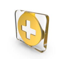Plus Medical Add Glass Cube PNG & PSD Images