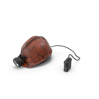 Miner Helmet With Lamp Dirty PNG & PSD Images