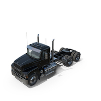Mack Commercial Truck Black PNG & PSD Images