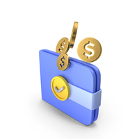 Coins Wallet Icon PNG & PSD Images