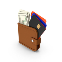 Wallet With Banknotes And Bank Cards PNG & PSD Images