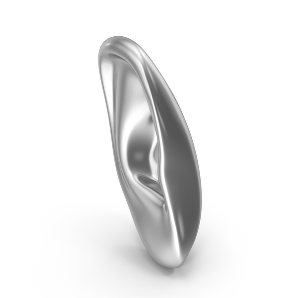 Human Right Ear Silver PNG & PSD Images