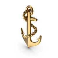 Gold Anchor PNG & PSD Images