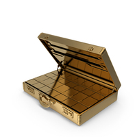 Gold Briefcase Full Of Money PNG & PSD Images