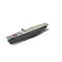 Aircraft Carrier Kaga with Fighter Jets on Board PNG & PSD Images
