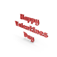 Happy Valentines Day Symbol Word PNG & PSD Images