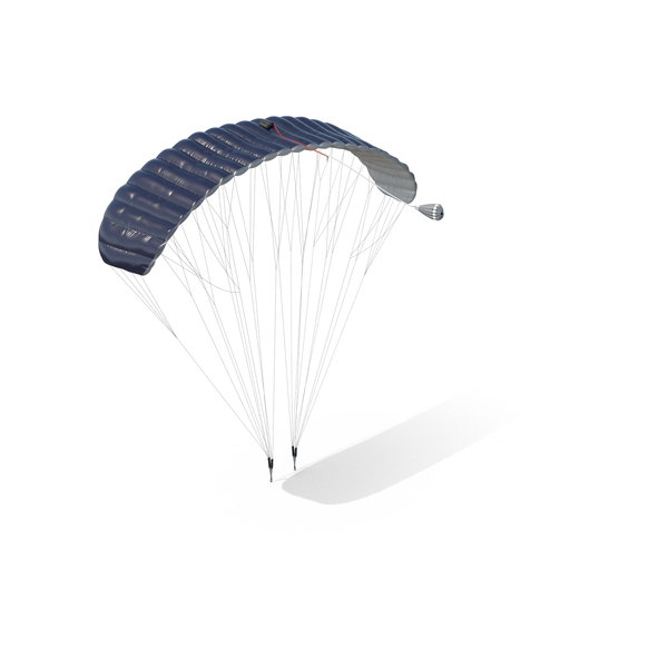 Paraglider Parachute Blue PNG & PSD Images