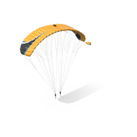 Paraglider Parachute Yellow PNG & PSD Images