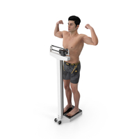UFC MMA Fighter on Scale Fur PNG & PSD Images