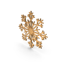 Gold Snow Flake PNG & PSD Images