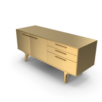 Gold Retro Buffet Table PNG & PSD Images