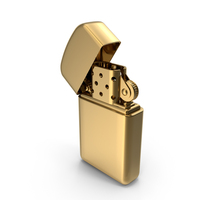 Gold Retro Lighter PNG & PSD Images