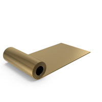 Gold Rolled Carpet PNG & PSD Images