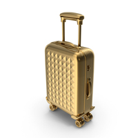 Gold Suitcase PNG & PSD Images