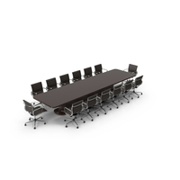 Boardroom Table And Chairs PNG & PSD Images