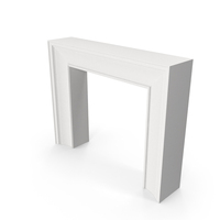 White Modern Fireplace PNG & PSD Images
