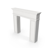 White Modern Fireplace PNG & PSD Images