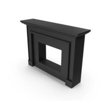 Black Modern Fireplace PNG & PSD Images