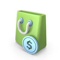 Dollar Shopping Bag Icon PNG & PSD Images