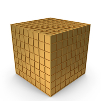 Box With In Wire Frame Gold PNG & PSD Images