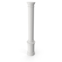 White Circle Classic Column PNG & PSD Images