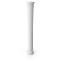 White Circle Classic Column PNG & PSD Images