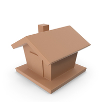 Brown House Symbol PNG & PSD Images
