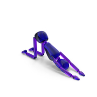 Extended Puppy Pose Stickman PNG & PSD Images