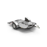 ATV Trailer Empty and Trailer Coupling Hitch PNG & PSD Images