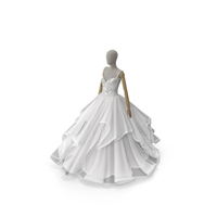 Bridal Gown On Mannequin PNG & PSD Images