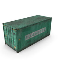 Turquoise Cargo Container PNG & PSD Images
