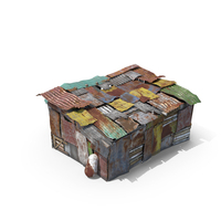 Small Rusty Shack with Awning PNG & PSD Images