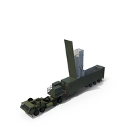 Truck M983 With Missile Launcher On Alert PNG & PSD Images