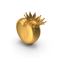 Heart With Crown Icon Gold PNG & PSD Images