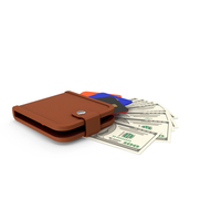 Purse With Banknotes And Bank Cards PNG & PSD Images