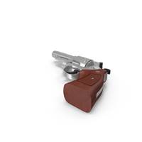 Wesson Model 29 4 Stainless Steel With Cartridges PNG & PSD Images