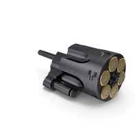 Wesson Cylinder With Cartridges PNG & PSD Images
