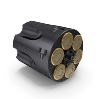 Wesson Cylinder With Cartridges PNG & PSD Images