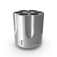 Smith & Wesson Cylinder Stainless Steel With Cartridges PNG & PSD Images