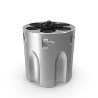 Smith & Wesson Cylinder Stainless Steel Without Cartridges PNG & PSD Images